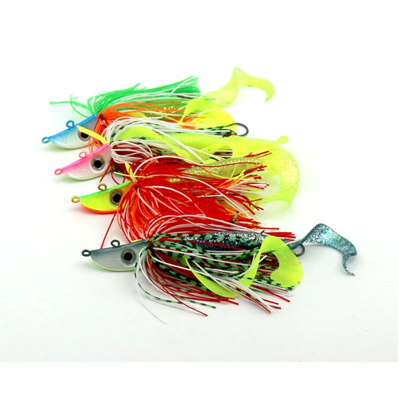 Silicone Bait 30Pcs Soft Octopus Skirt Fishing Lure Tuna Baits for Jigging Rigs Fish Squid Trolling Artificial Tackle | Спорт и