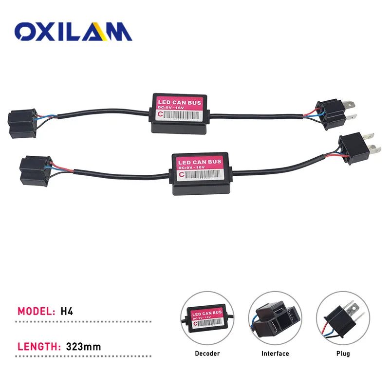 OXILAM 2x ошибок Canbus декодер для автомобиля светодиодные фары аксессуары H1 H4/9003 H7 H11 H8 H9 9012 9005/HB3 9006/HB4 9007