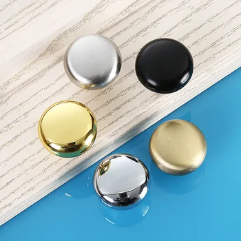 Round Alloy Single Hole 28255mm Door Handles Kitchen Cabinet Wardrobe Cupboard Closet Drawer Pulls Furniture Knobs