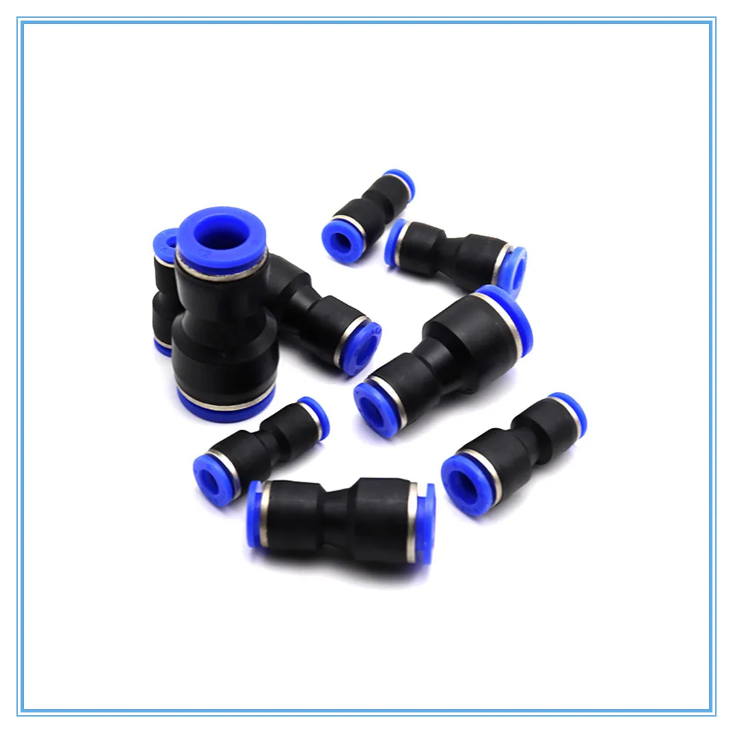 

1pcs Pneumatic Fittings Push In Straight Reducer Connectors For Air Vacuum Water Pipe Plastic Pneumatic Parts 4mm-16mm OD Hose