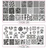 NEW! 1pc Nail Stamping Plates Template YICAI 01-40 3D Flower Series Image Plates Nail Art Manicure Templates Beauty Polish Tools 3
