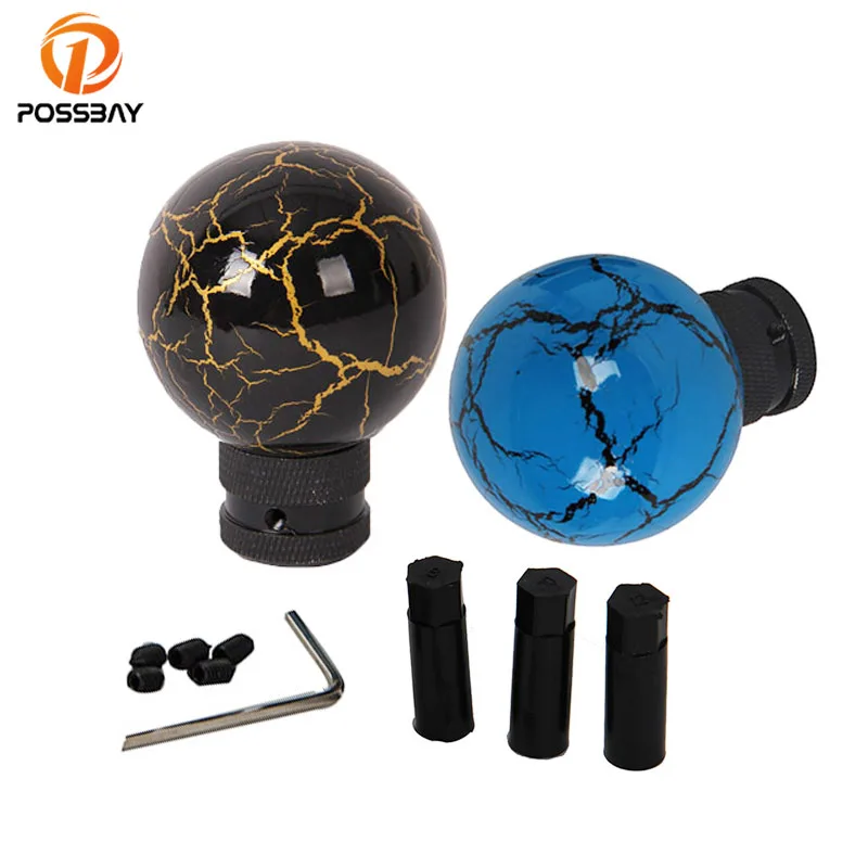 

POSSBAY Ball Type Car Gear Shift Knob Stick Car Styling Manual Shift Lever Transmission Shift Shifter Lever Cover Interior Parts