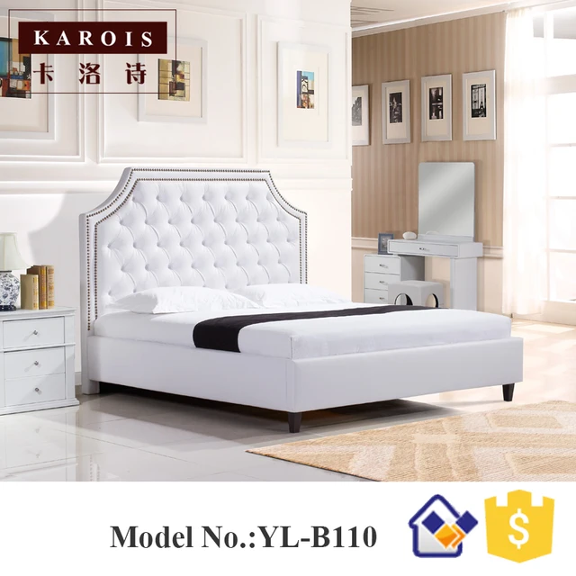 Luxe diamant ontwerp model wit pu lederen houten slaapkamer bed ... Luxe diamant ontwerp model wit pu lederen houten slaapkamer bed ...