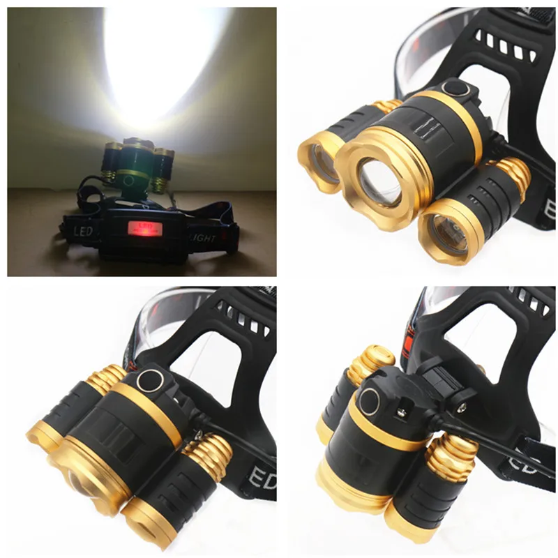 LFL-4 T6 LED Torch Aluminum alloy Zoomable Tactical Defense Flashlight up to 15000 lumens