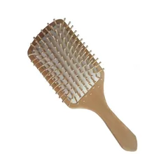 1PC Hair Combs Wooden Vent Paddle Brush Keratin Salon Care Spa Massage Antistatic Women Styling Brushes Tools BO