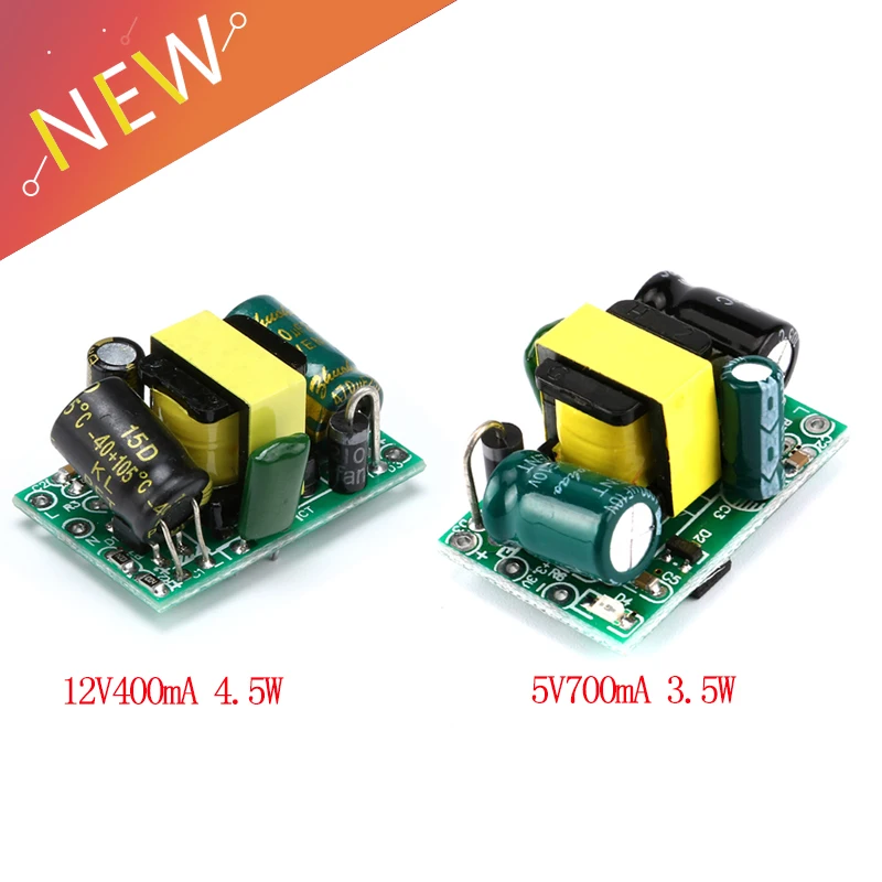 

AC-DC 5V700mA (3.5W) 12V400mA 5W Isolated Switch Power Supply Module Buck Step-down Module
