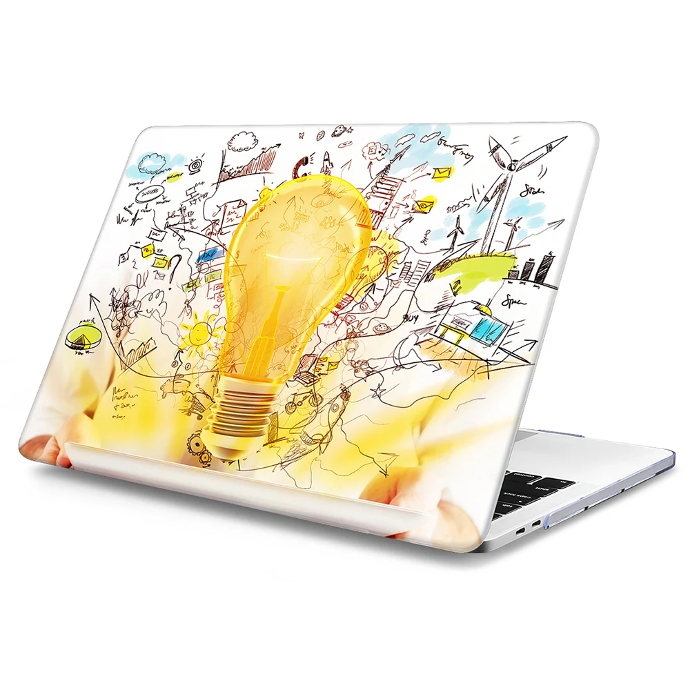 Ноутбук чехол для ноутбука Macbook Air Pro retina 11, 12, 13, 15 retina светильник лампа печати Чехол 13,3 15 Сенсорная панель Air 13 A1990 A1989 чехол для ноутбука
