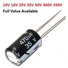 Capacitor eletrolítico de alumínio 50v, 20 peças, 0.47uf 1uf 2.2uf 3.3uf 4.7uf uf 10uf 22uf 33uf 47uf 100uf 220uf 330uf 470uf 0.47uf 2.2uf