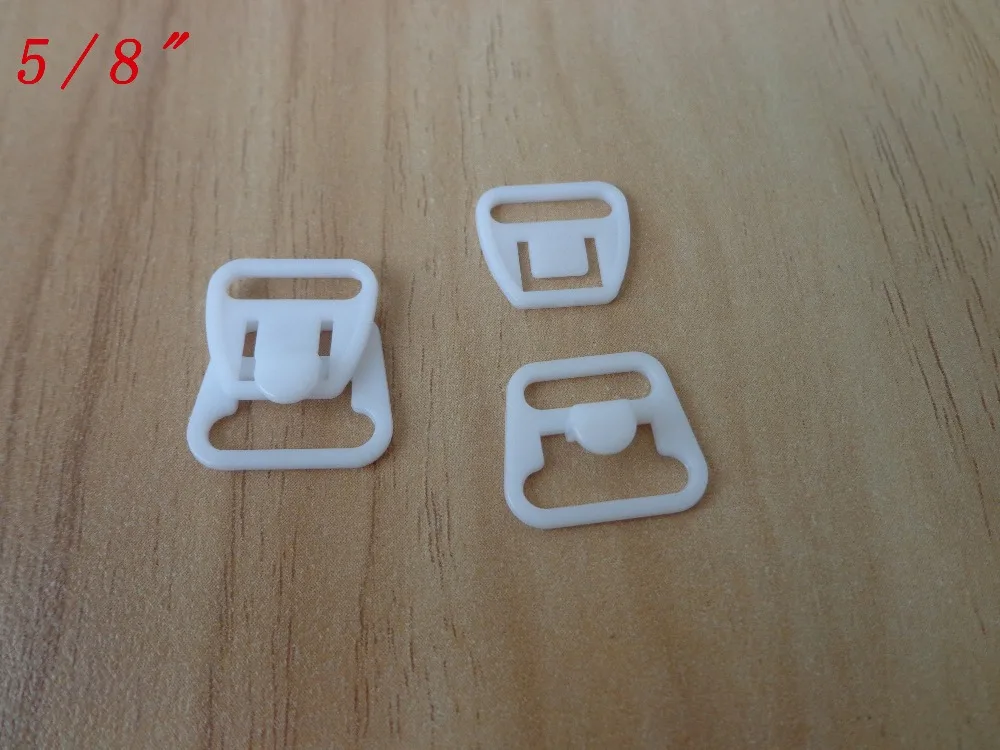 15mm Plastic Nursing Clips Breastfeeding Bra Clasps White 1000Sets