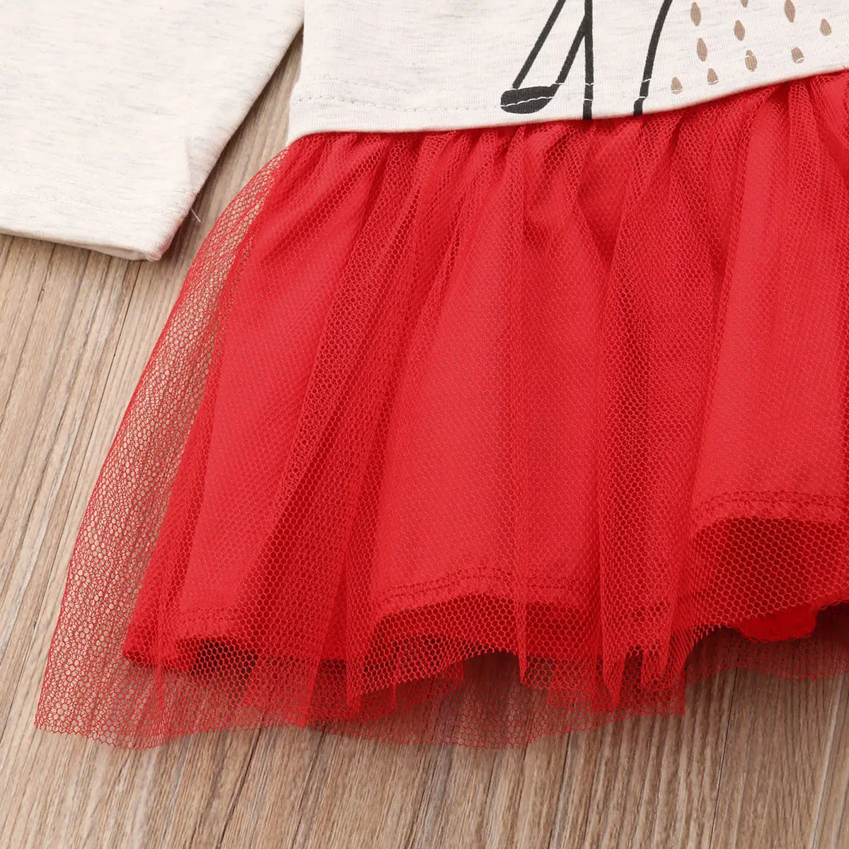 Christmas-Kid-Baby-Girl-Lace-T