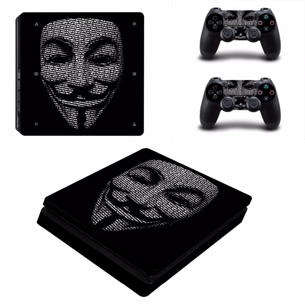 V for Vendetta» PS4 тонкая кожа Стикеры наклейка для sony Игровые приставки 4 консоли и 2 контроллеры PS4 тонкие скины Стикеры s винил