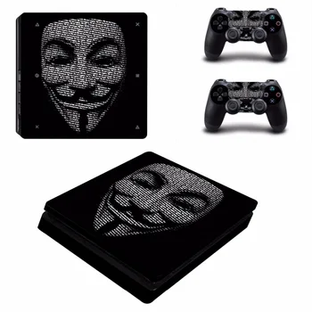 

V for Vendetta PS4 Slim Skin Sticker Decal For Sony PlayStation 4 Console and 2 Controllers PS4 Slim Skins Stickers Vinyl