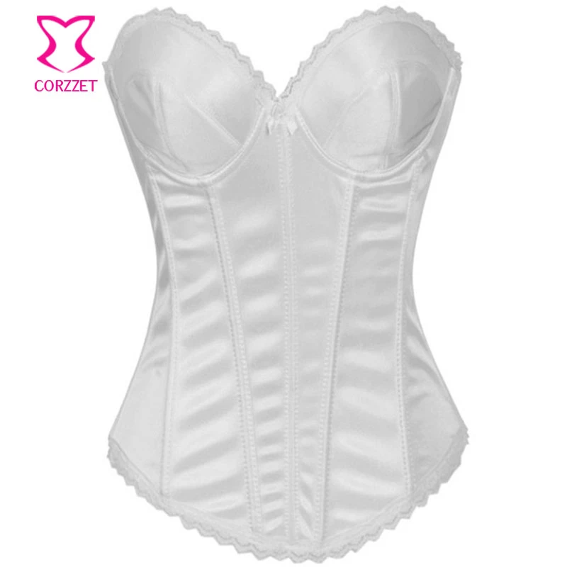 white corset bustier