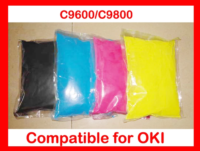 

High quality toner powder compatible OKI C9600 C9800 9600 9800 Free Shipping