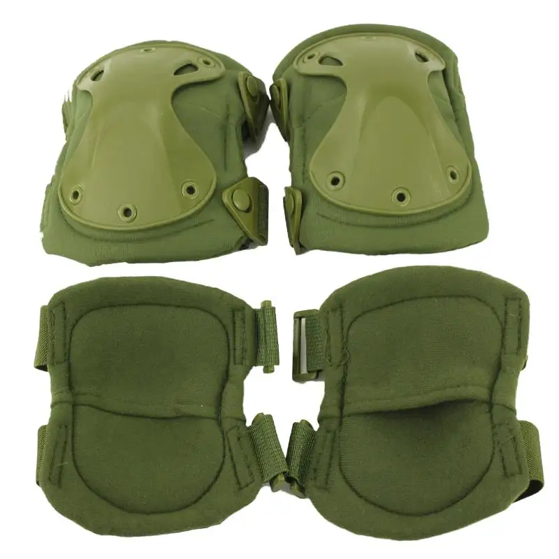 New High Quality Airsoft Tactical Knee and Elbow Protector Pads Setin