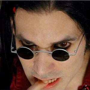 SHAUNA Wide Bridge Retro Rock Punk Sunglasses Classic Small Round Clear Red Sun Glasses UV400 SHAUNA Wide Bridge Retro Rock Punk Sunglasses Classic Small Round Clear Red Sun Glasses UV400