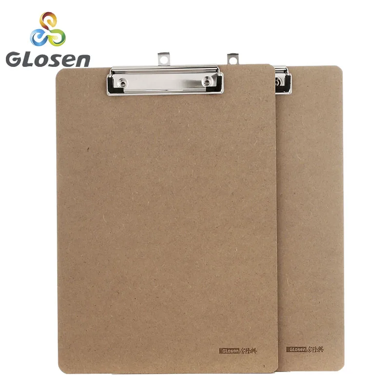 

Glosen A4 Wooden Desk Card Notebook Papers Writing File Mat Drawing Folder Butterf Clip Board Clipboard School Office Supplies