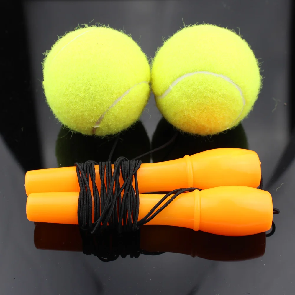 Tennis ball with rope handle swing exercise square fitness arm movement