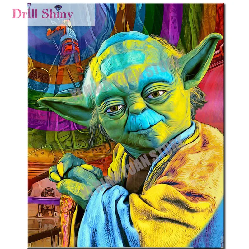 

5D DIY Diamond Painting Cross Stitch Cartoon color Alien Wall Decor Full Round Diamond Embroidery Mosaic Painting home decor