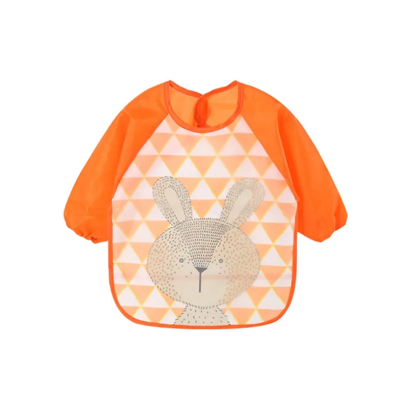 Waterproof EVA Full Sleeve Bibs Children Apron Long Sleeve Feeding Bibs Kids Eating Breastplate Kid Baby Cloth Stuff 2-5Y Waterproof EVA Full Sleeve Bibs Children Apron Long Sleeve Feeding Bibs Kids Eating Breastplate Kid Baby Cloth Stuff 2-5Y