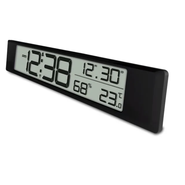 Digital Electronic Alarm Clock Temperature And Humidity Display Wall Digital Electronic Alarm Clock Temperature And Humidity Display Wall Decoration European Battery Date Indoor