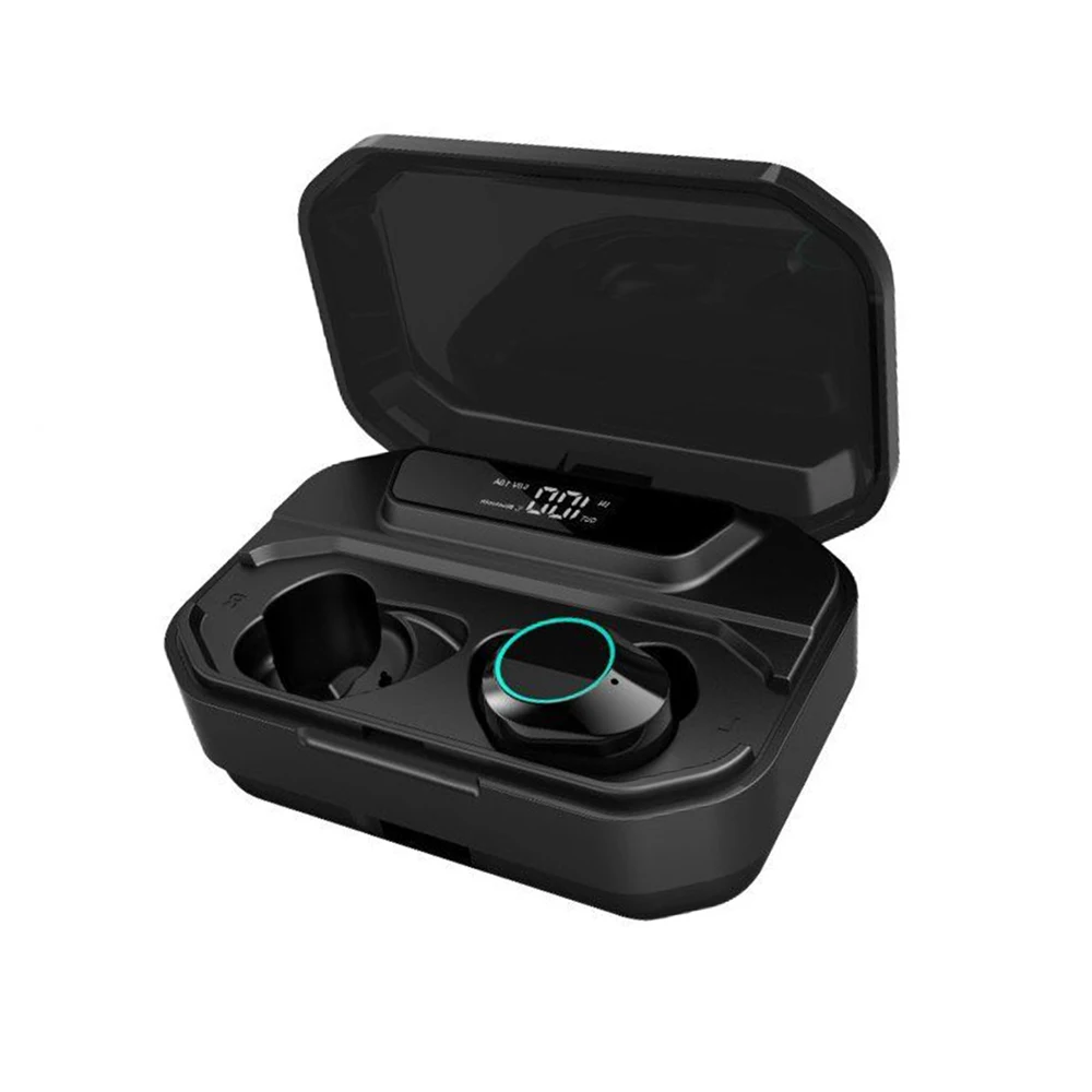 G02 TWS 5 0 Bluetooth 9D стерео наушники беспроводные IPX7 водонепроницаемые 3300 мАч LED Smart Power