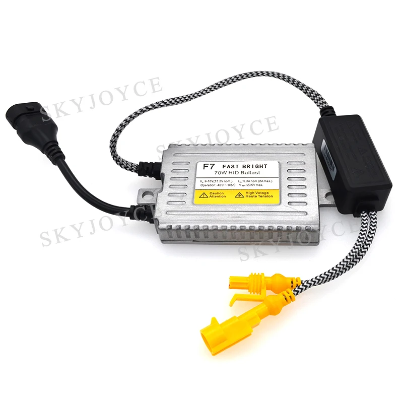 12V 70W DLT F7 Fast Bright HID Ballast Kit Car Headlight Bulb 3000K 4300K 6000K Xenon H7 H1 H11 9005 9006 D2H 70W HID Xenon Kit (6)