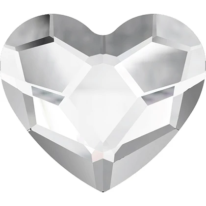 Выберите цвет) стразы Swarovski Elements Heart(2808)(без горячей фиксации)(6 мм, 10 мм, 14 мм - Цвет: Crystal Clear (001)