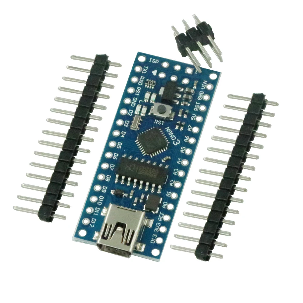 Нано-V3 ATmega168 CH340 CH340G мини USB UART Интерфейс совместимый модуль 16 МГц 3,3 в-5 в микроконтроллер сбросить USB