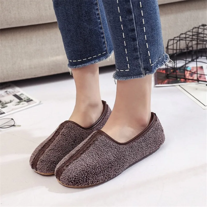 COOTELILI Woman Flats Loafers Slip on Shoes For Women Soft Warm shoe ...