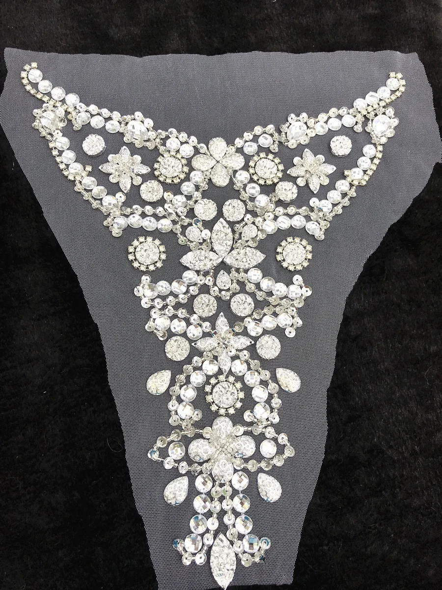 COUTURE 28x30 см Свадебные Аппликация с кружевными вставками на Стразы для шитья