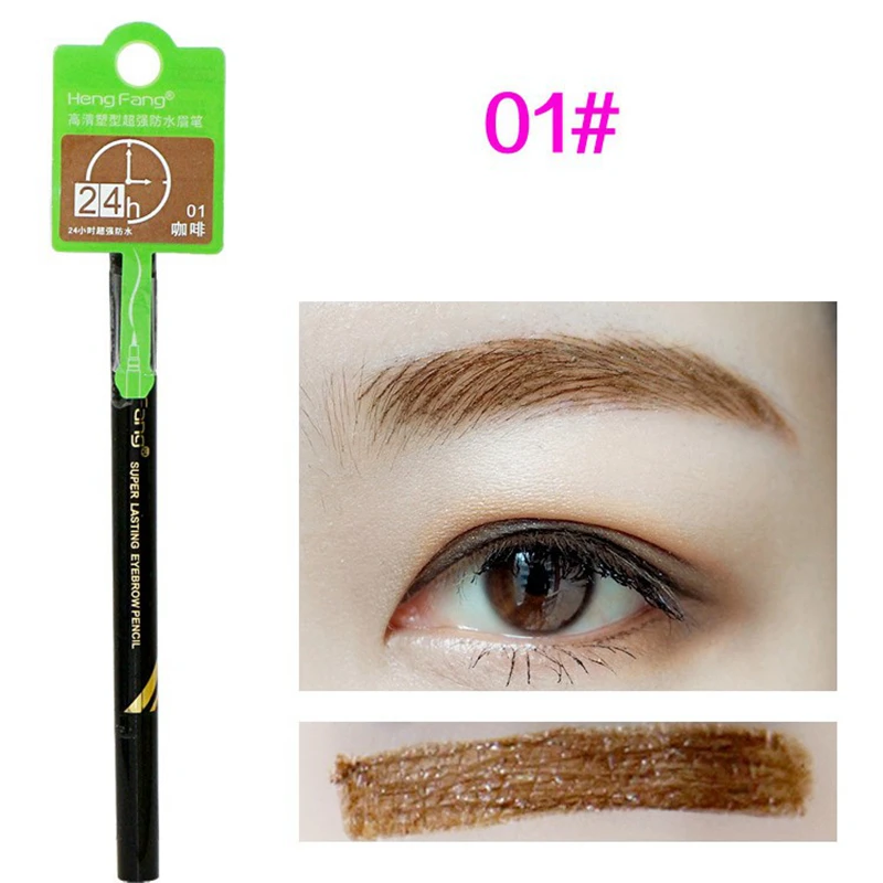 HengFang бренд макияж глаза татуировки длительный черный коричневый глаз бровей ручка водостойкий макияж, жидкий карандаш для бровей