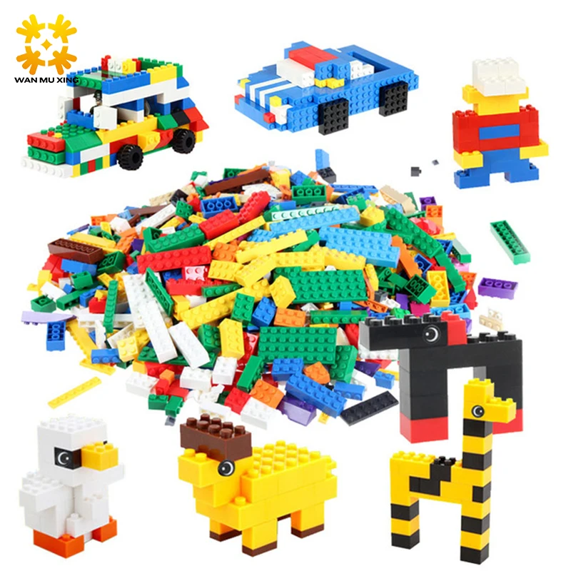 

1000 Pcs Building Blocks DIY Creative Bricks Toys For Children Kids Educational Bricks Compatible with Legeod Bricks & Gifts