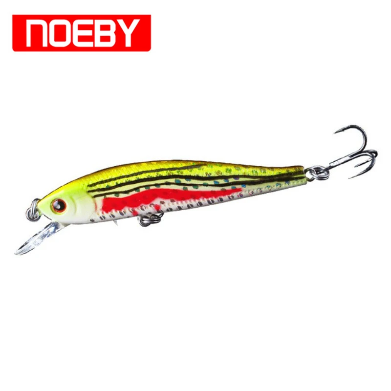 Noeby Minnow приманки 70 мм/5 5g Приостановка 0 6 м жесткие рыболовные с VMC крючок