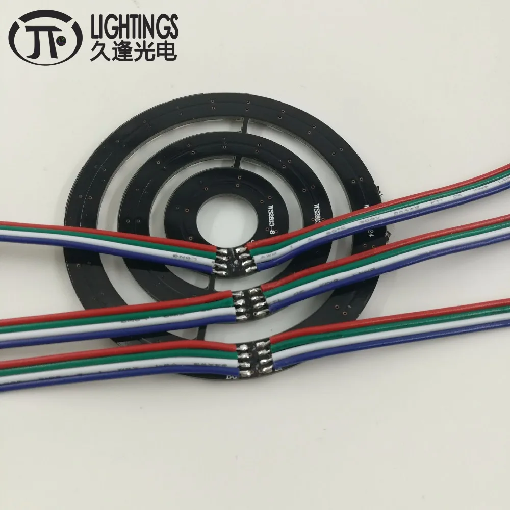 WS2813 Кольцо Новый WS2812B 8 16 24 48 бит 5050 RGB адресное светодиодное кольцо светодиодная