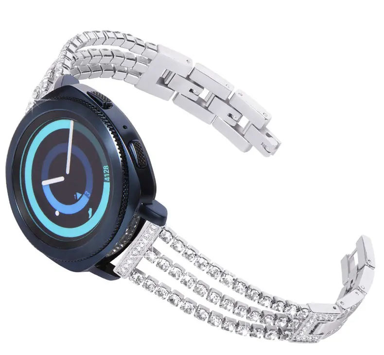 Huawei watch gt band для samsung Galaxy watch 46mm активный Шестерни S3 Frontier 42 мм S2 классический amazfit ремешок Bip 20/22 мм металлический ремень