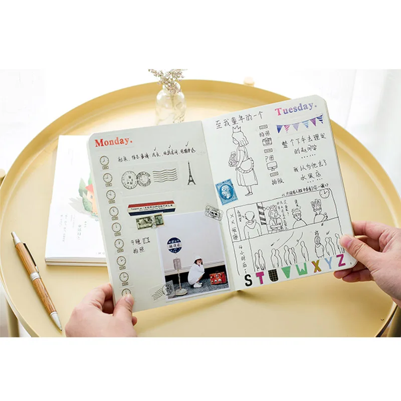 Горячая Sketchbook Рисование эскиз книга милый школьный блокнот дневник 80 листов 100 г
