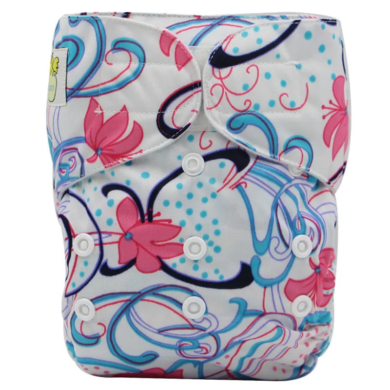 Hook And Loop Fastener Diaper Nappy Come With 2pcs Insert Washable Breathable For 1 3 Year Cloth