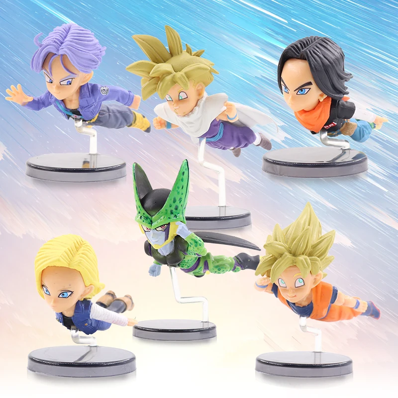 3 Style Mini 6pcs/set Anime Figurine Dragon Ball Z Action Collectible