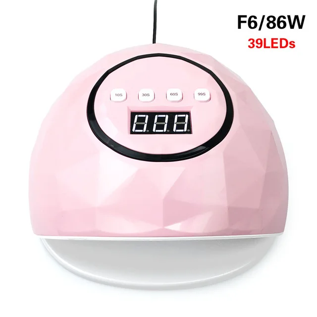 SUN z19 plus 108 ВТ УФ-лампа для ногтей светодиодный маникюрный аппарат профессиональная Сушилка для ногтей быстрая отверждение Гель-лак ледяная лампа - Цвет: Pink F6