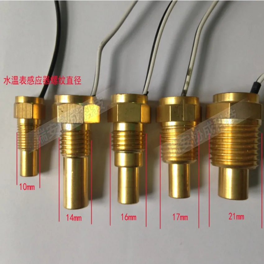 Автомобильный мотоцикл датчик температуры воды светодиодный Сияющий датчик температуры воды for12-24v со звуковым сигналом