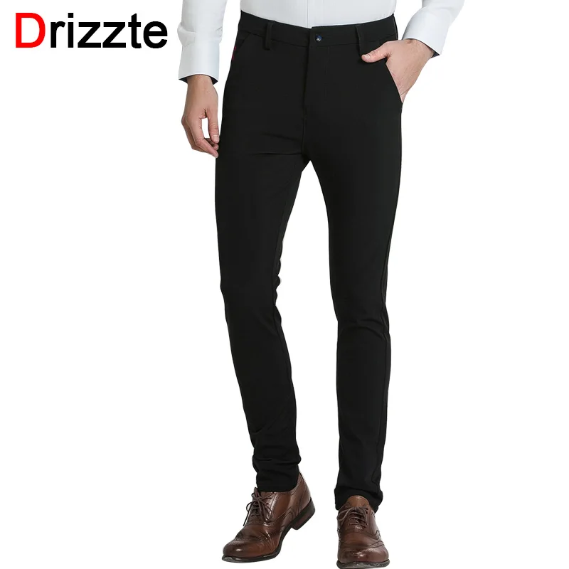 Aliexpress.com : Buy Drizzte Mens Casual Black Dress Pants Quality ...