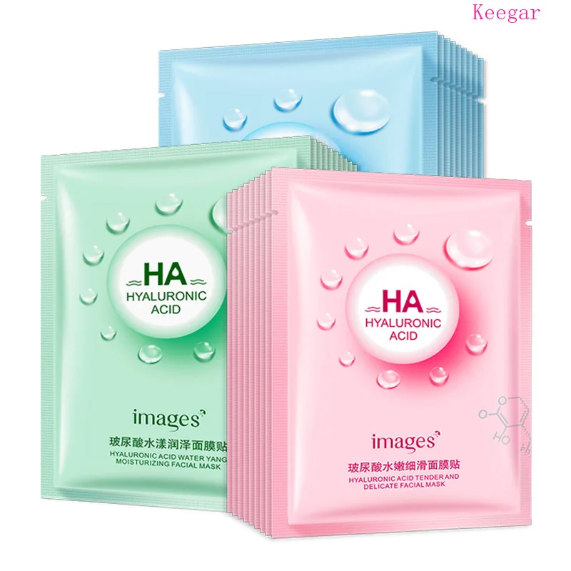 

Image Beauty Hyaluronic Acid Embellish face Mask Replenishment Moisturizing Anti-Aging Smooth Facial Masks korean mask