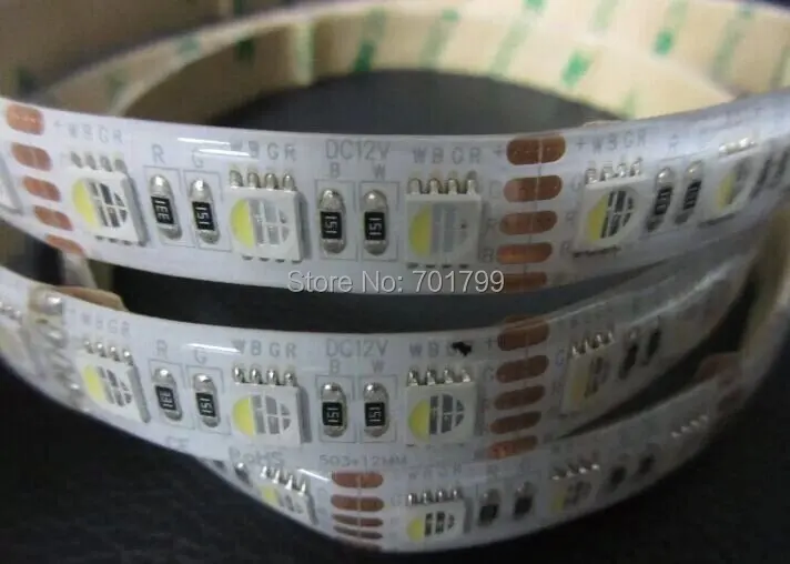 Новая Светодиодная лента 5050 SMD 4 в 1 RGBW(6500K) вход 12 В постоянного тока длина 5 м waterprof