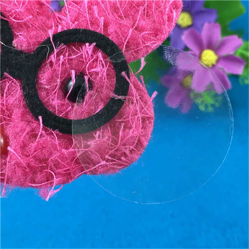 300Pcs/Lot Two Size Round Self-adhesive PVC Transparent Blank Sticker For Letters Products Sealing Stickers Accept Custom Logo