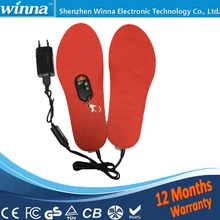BEST GIFT NEW ARRIVAL USB Electric Powered Heated Insoles For Shoes Boots Keeping Feet Warm Free Shipping EUR SIZE 40-45 RED