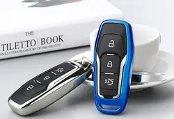 ТПУ автомобильный умный дистанционный чехол для ключей Автомобильный защитный чехол для ключей для Ford Edge Mondeo Mustang для ключей Ford