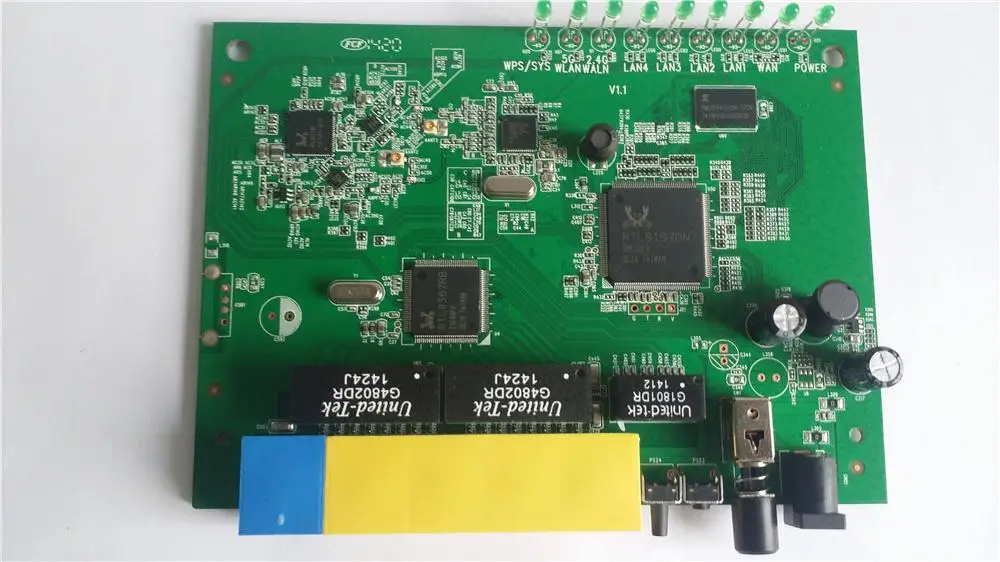 2 4G & 5G двухдиапазонный 11AC 11N 1 Gbps Gigabit Router печатная плата PCBA ODM/OEM RTL8197DN + RTL8367RB RTL8192ER