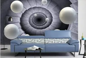 

Custom 3D Photo Wallpaper Stair ball Wall Mural Wallpapers For Living Room Bedroom wall papers home decor 3d wall murals