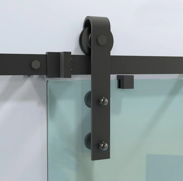 Diyhd 150cm 244cm Black Rustic Sliding Barn Glass Door Track Diyhd 150cm 244cm Black Rustic Sliding Barn Glass Door Track Hardware Interior